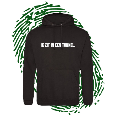 ik zit in een tunnel hoodie